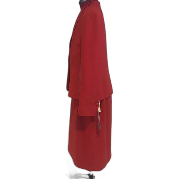 Kasper Skirt Suit Women's Size 14P Red 2-Piece Set Blazer & Skirt Set NWT - Picture 3 of 14